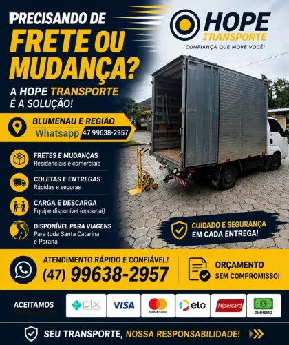 Frete Blumenau e Região