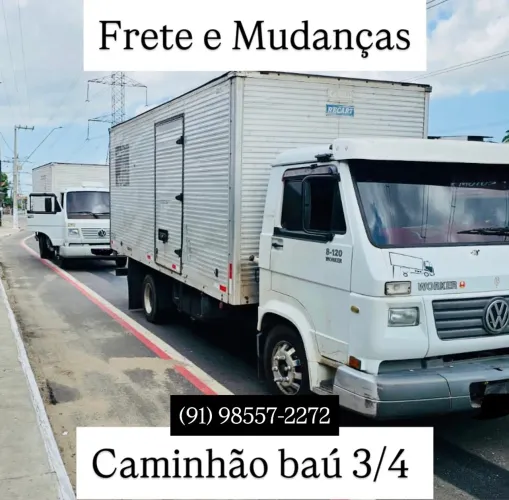 Frete e Mudança/ Baú - caminhão 3/4