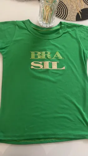 Blusa Brasil em suede TAM único, 20$ ?