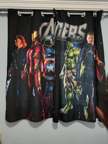 Cortina infantil vingadores 