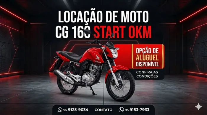 Aluguel 0km 300,00 semana start cg 160