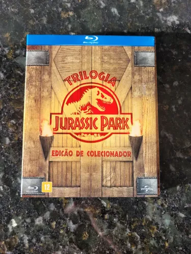 Blu-Ray Trilogia Jurassic Park - 3 Blu-Ray - Edição de Colecionador