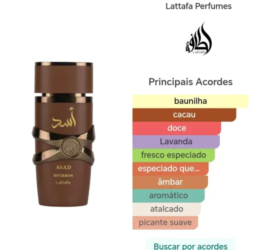Perfume Assad Bourbon da Lattafa original decante 5ml