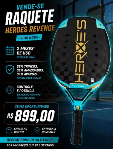 raquete heroes revenge beach tennis