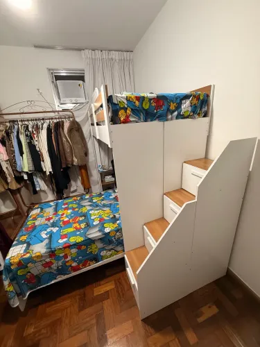 Cama Alta Beliche Infantil/Juvenil Office Multifuncional