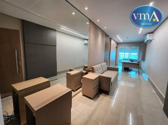 Alugo Sala Comercial, Mobiliada, 60,00 m2, Edifício American Business Center, Região do Bo