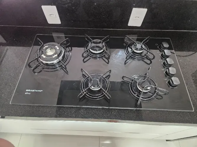Cooktop brastemp 5 chamas novo