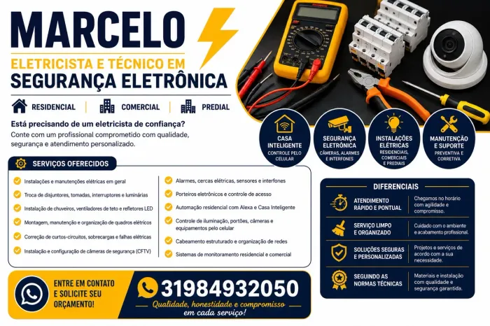 ? Soluções em Elétrica, Energia Solar, Segurança Eletrônica e Automação Residencial.