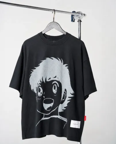 Camiseta The Saint Tsubasa Kid Preta Oversized