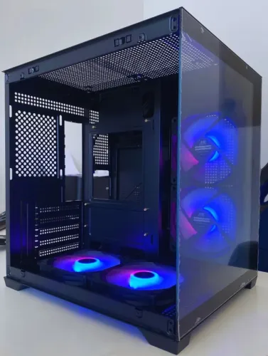 Gabinete aquário Preto com 04 fans- NOVO