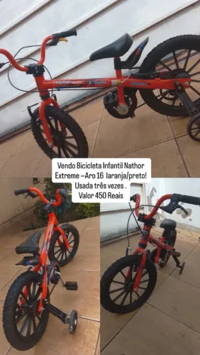 Bicicleta infantil em ótimo estado