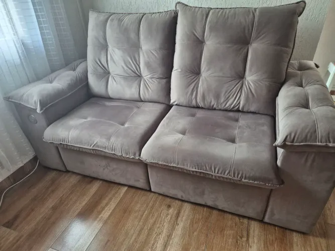 Sofa 3 Lugares Retrátil Reclinavel