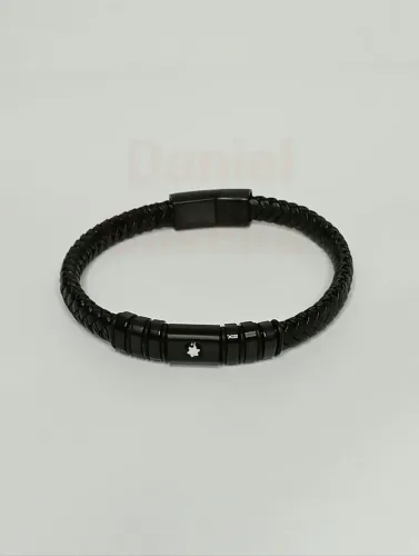Pulseira de couro Montblanc Preto 