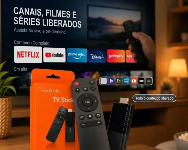 Tv stick android? Sua TV velha merece uma segunda chance ? em 4K!<br>