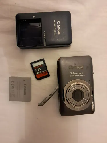 Canon Powershot 100 Hs 12,1 Mp Cmos Digital Cameracor Cinza