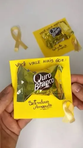 Mimos personalizados setembro amarelo