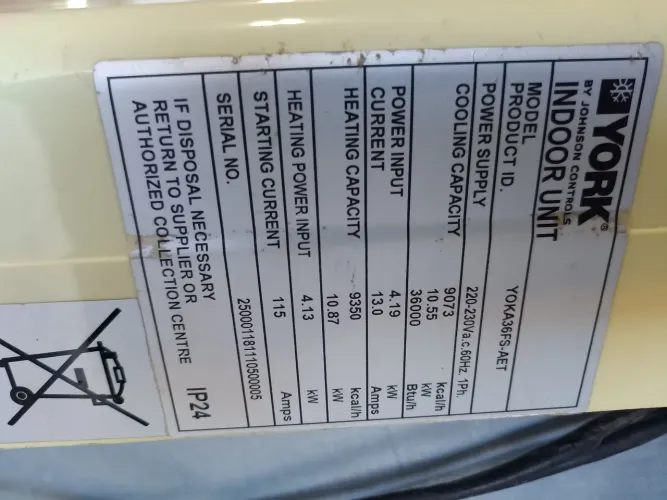 Ar condicionado 36 mil BTUs 