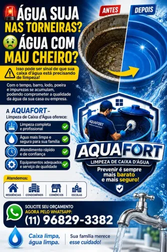 LIMPEZA DE CAIXA D'ÁGUA