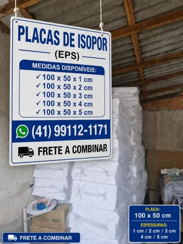 Placas de Isopor Para Forro, Parede e Isolamento Térmico de 1 cm ate 4 cm promoção