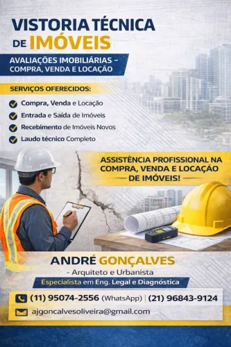 Vistoria e avaliação técnica imobiliária