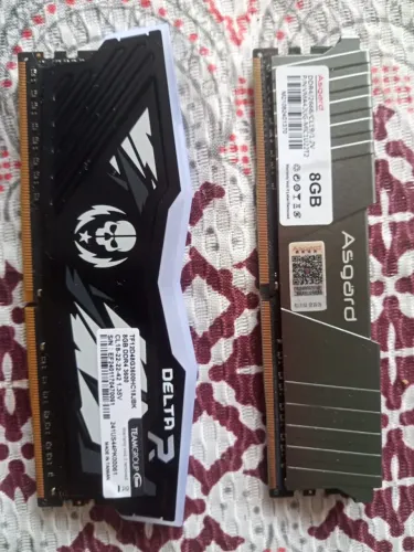 memória ram 16gb (2x8) T-force 3600mhz + Asgard 2666mhz