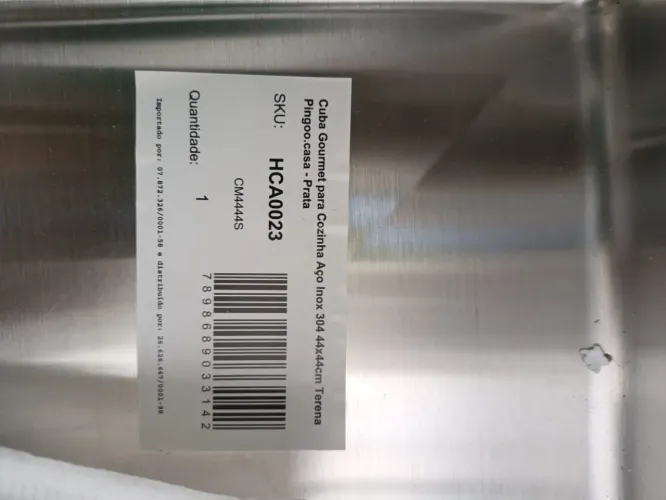 Cuba gormet para cozinha aço inox 304