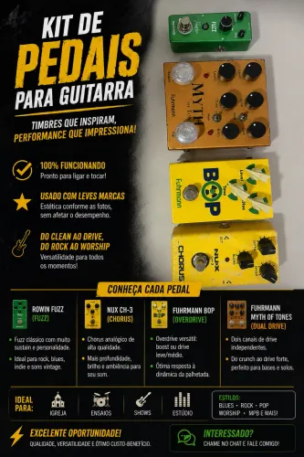 Kit pedais de guitarra