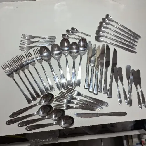 Faqueiro Tramontina e Brinox 44 peças Aço inox