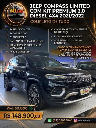Jeep Compass Limited TD 350 2.0 4X4 Die. AUT 2022