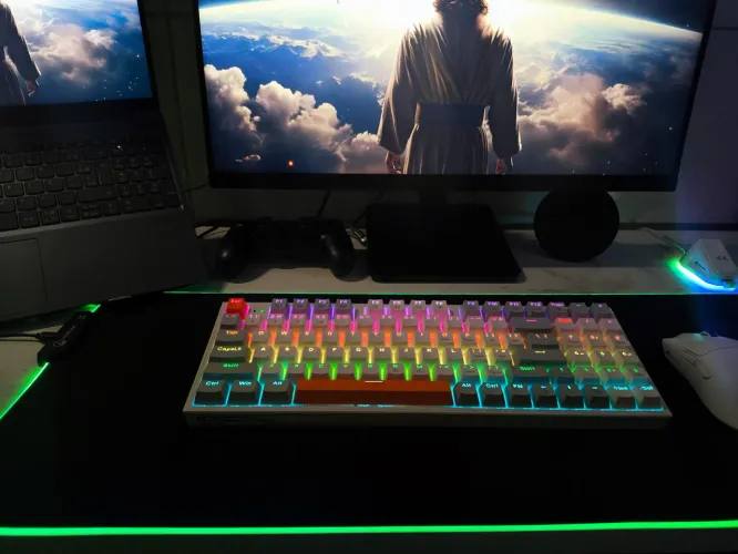 Teclado Mecânico Machenike K500W Tri-Mode Sem Fio - Estado de Zero / Difícil de encontrar