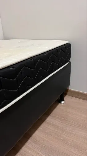 Box Ortobom Cori Solteiro Preto