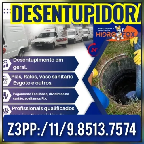 Desentupidora na promoção
