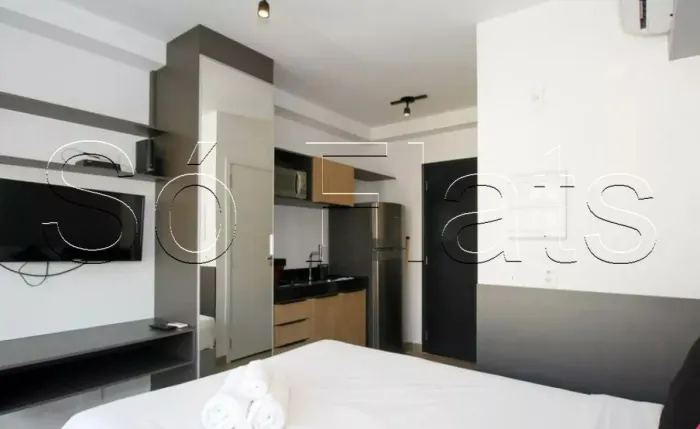 Studio no VN Oscar Freire disponível para locação com 27m² e 1 dorm, localizado na Av Rebo