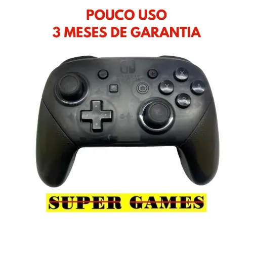 Controle Pro Switch original (impecável), Loja física desde 2004, avaliamos troca.