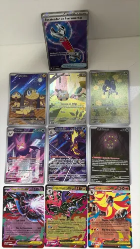 Combo 10 cartas Pokémon TCG coleções atuais
