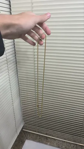 Pulseira e Corrente Masculina Banhada a Ouro, Nunca Usada Em Perfeito Estado