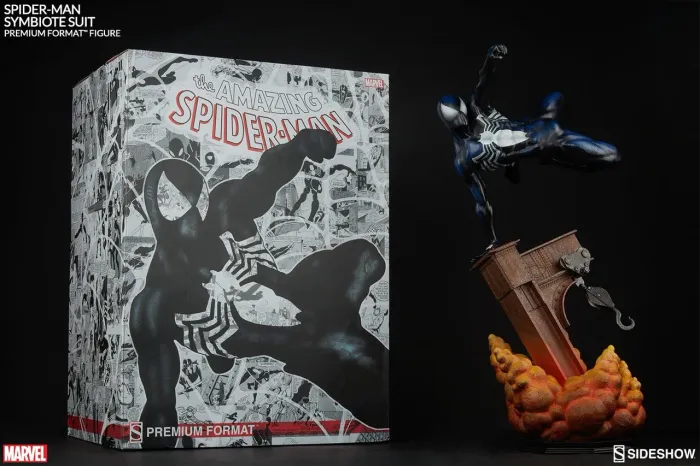 SPIDER-MAN SYMBIOTE SUIT Sideshow 1/4 (Homem Aranha Sideshow 1/4)
