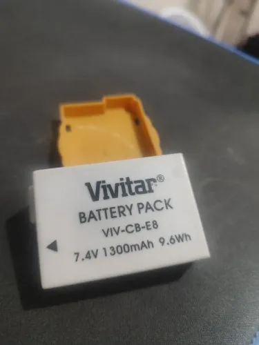 Bateria Vivitar VIV-CB-E8 1300mAh recarregável para Canon 