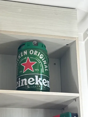Barril vazio Heineken 5 litros - para artesanato