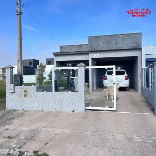 Casa 2 quartos mobiliada ampla com garagem coberta Capão da Canoa - RS