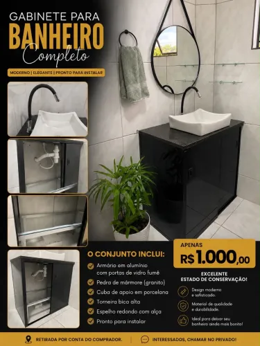 Pia completa para banheiro 