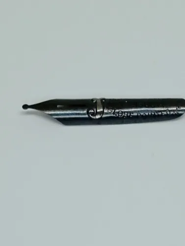 Pena vintage Inglesa caligrafia e desenho M. Turnor & Co. Ponta redonda. Raridade Inglesa