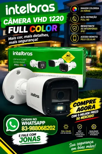 CÂMERA VHD 1220 FULL COLOR INTELBRAS 