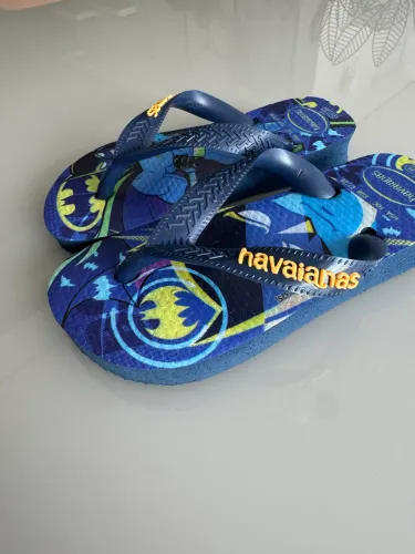 Chinelo Havaianas Infantil Warner Batman Tamanho 25
