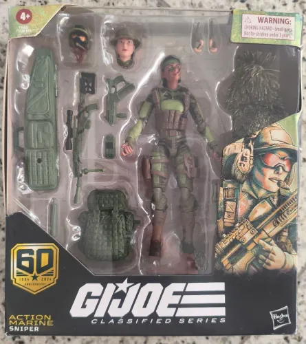 GI JOE CLASSIFIEDS/ACTION MARINE SNIPER