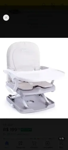 Cadeirinha de alimentação bebê kids