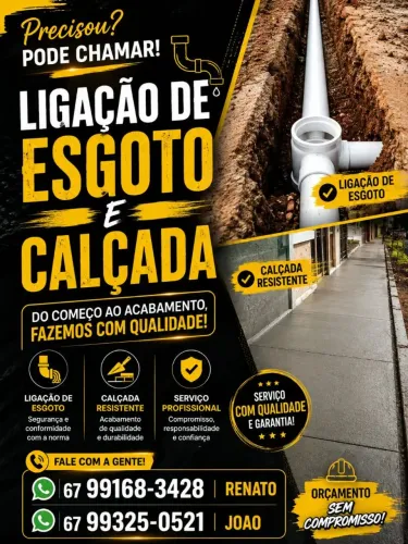 Ligação de esgoto em geral