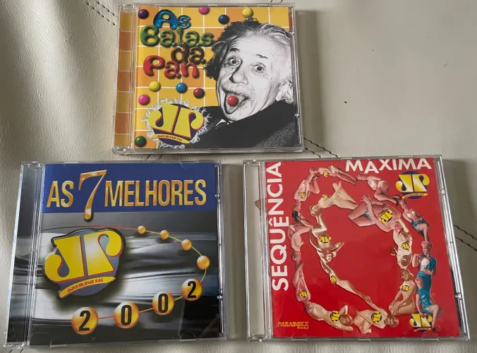Lote 3 CDs Jovem Pan: As Balas da Pan + As 7 Melhores 2002 + Sequência Máxima