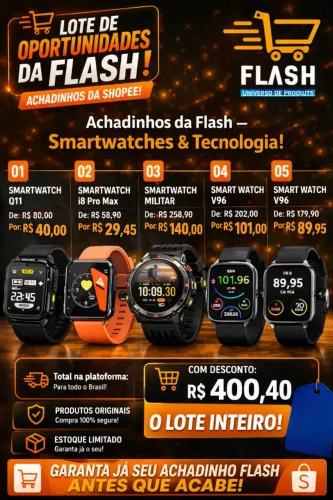 Achadinhos da Flash - Smartwatches & Tecnologia