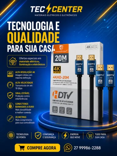 Cabo Hdtv De Alta Velocidade 4khd 20M h'maston
